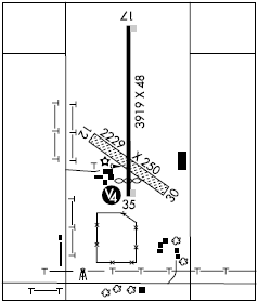 Ellsworth Muni airport diagram