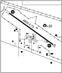 Bowman Muni airport diagram
