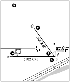 Searle Field airport diagram Searle Field airport diagram